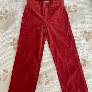 Wide legged cropped pants